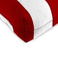 Red Stripe French 2-pc. Outdoor Wicker Cushion Set
