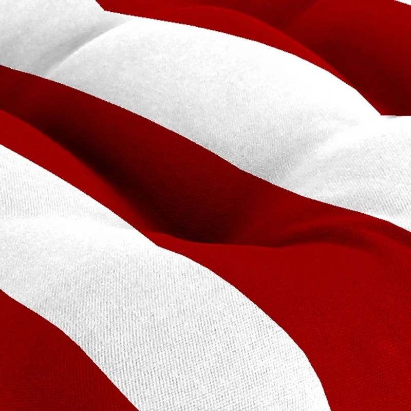 Red Stripe French 2-pc. Outdoor Wicker Cushion Set