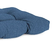 French Edge Outdoor Wicker Settee Cushion