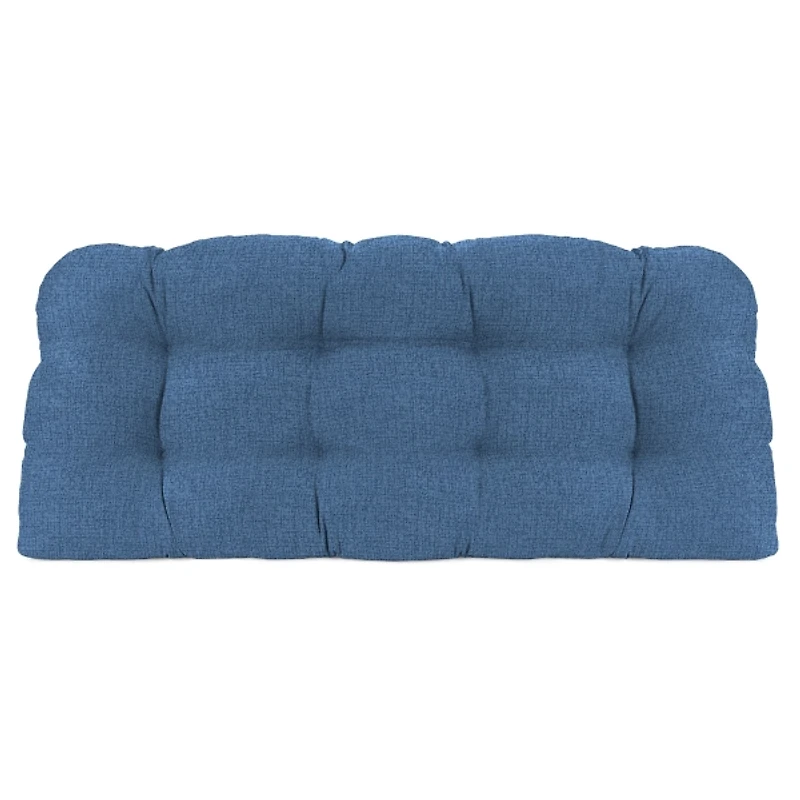 French Edge Outdoor Wicker Settee Cushion