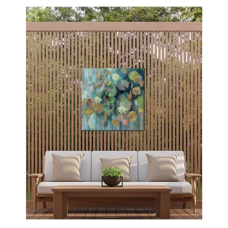 Mystic Pond Outdoor Canvas Art Print