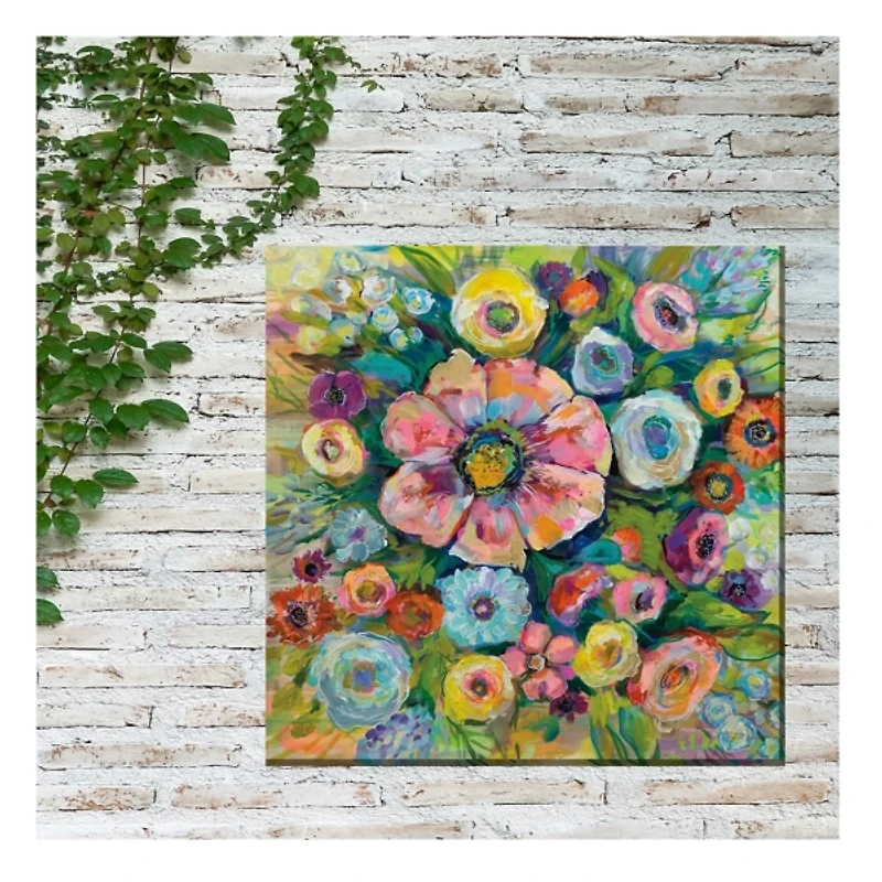 Firecracker Flowers Outdoor Canvas Art Print