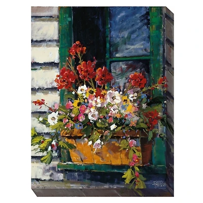 Window of Color Outdoor Canvas Art Print