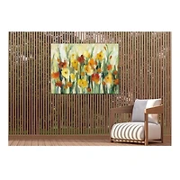 September Flowers Outdoor Canvas Art Print