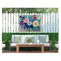 Floral Array Outdoor Canvas Art Print