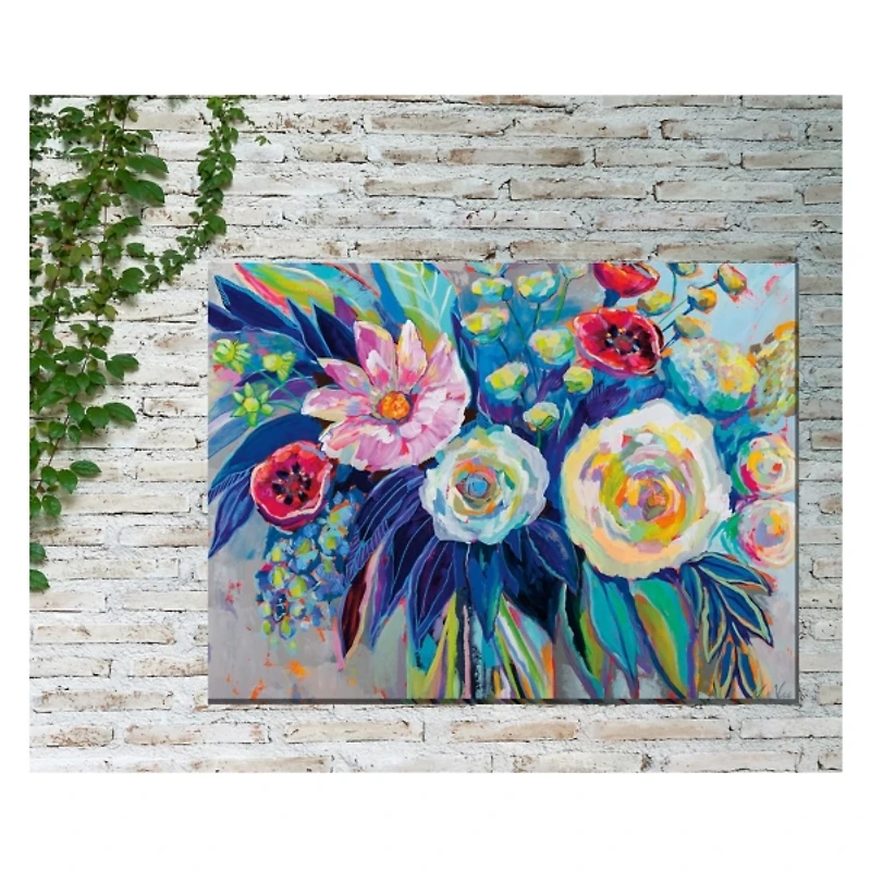 Floral Array Outdoor Canvas Art Print