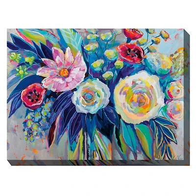 Floral Array Outdoor Canvas Art Print