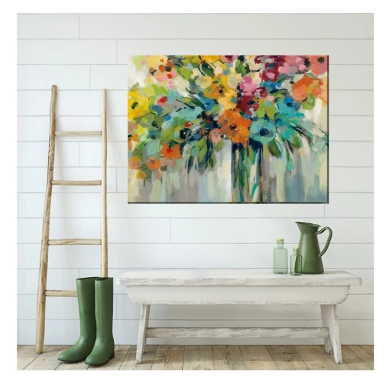 Charisma Floral Outdoor Canvas Art Print