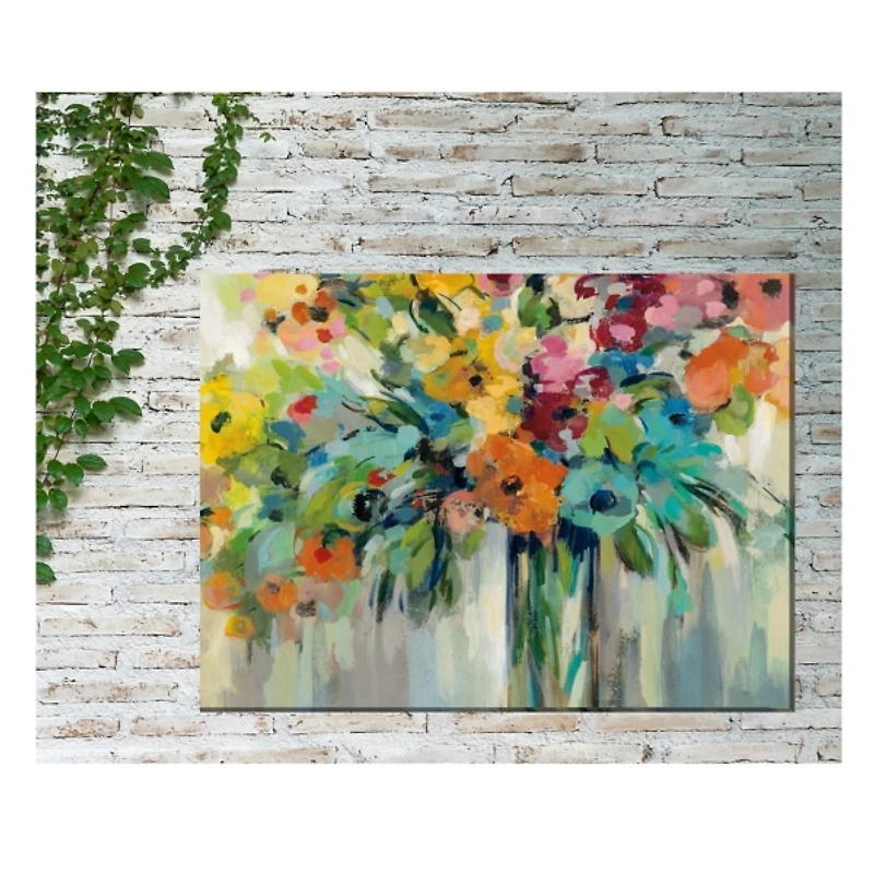 Charisma Floral Outdoor Canvas Art Print