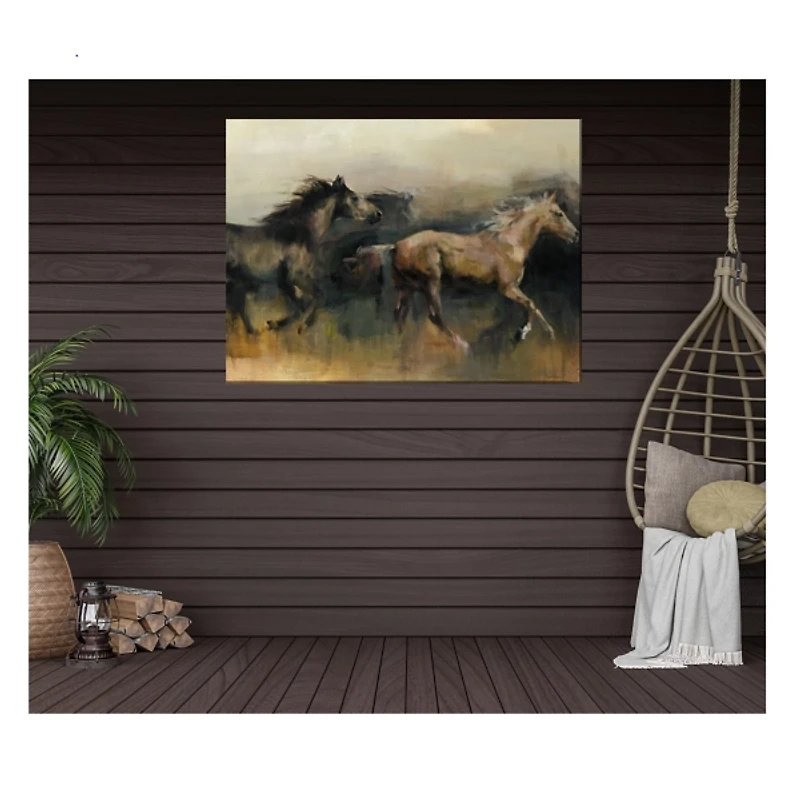 Free Rein Outdoor Canvas Art Print