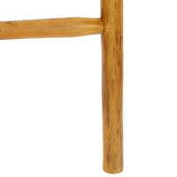 Brown Teak Wood Leaning Ladder