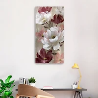 Red Transient Gardens II Canvas Art Print