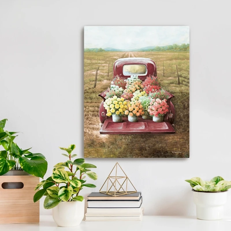 Flowers for Sale Canvas Art Print