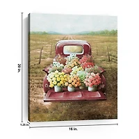 Flowers for Sale Canvas Art Print