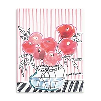 Pink Lipstick Bouquet Canvas Art Print