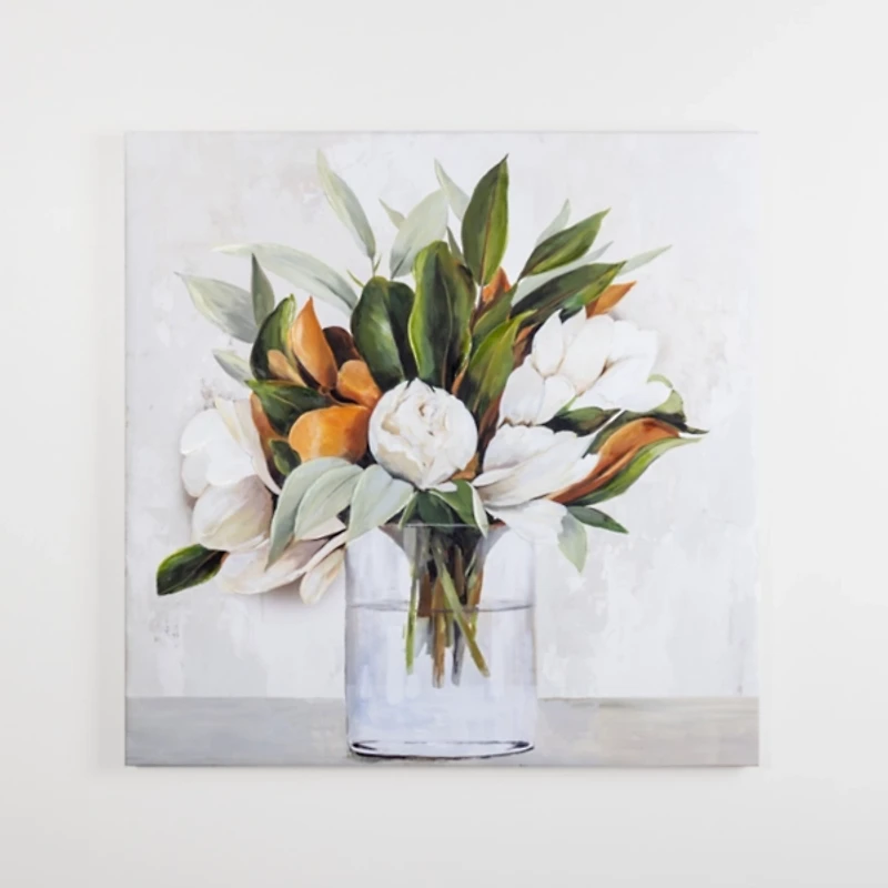 Magnolia Bouquet Canvas Art Print