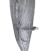 Adrienne Silver Steel Spiral Sconce