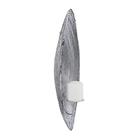 Adrienne Silver Steel Spiral Sconce