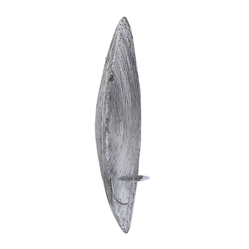 Adrienne Silver Steel Spiral Sconce