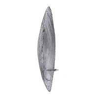 Adrienne Silver Steel Spiral Sconce