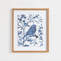 Bluebird on Branch I Framed Art Print