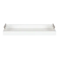Evelyn White Narrow Decorative Tray