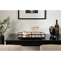 Bronze Scalloped Reflective Tray