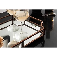 Bronze Scalloped Reflective Tray