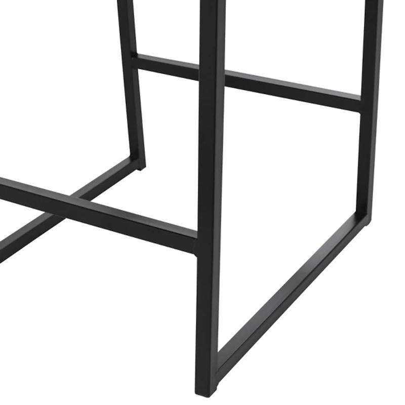 Faux Leather Armless Counter Stool