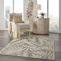 Natural Botanical Outdoor Area Rug, 6x9
