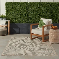 Natural Botanical Outdoor Area Rug, 6x9