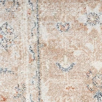 Sage Distressed Medallion Washable Area Rug, 5x7