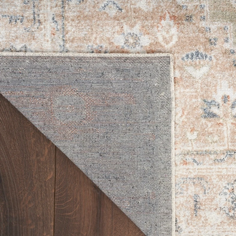 Sage Distressed Medallion Washable Area Rug, 5x7