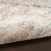 Sage Distressed Medallion Washable Area Rug, 5x7