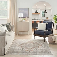 Pastel Medallion Washable Area Rug, 5x7