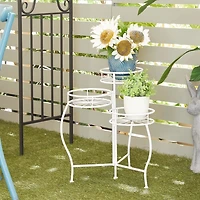 Metal Starburst 3-Tier Plant Stand