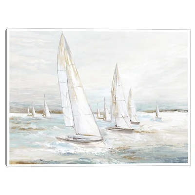 Windswept Sails I Framed Canvas Art Print