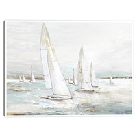 Windswept Sails I Framed Canvas Art Print