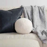 Ivory Boucle Sphere Pillow