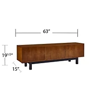 Wooden 3-Door Media Cabinet