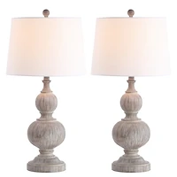 SAFAVIEH Whitewashed Brown 2-pc. Table Lamp Set