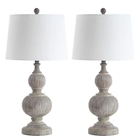 SAFAVIEH Whitewashed Brown 2-pc. Table Lamp Set