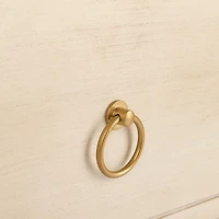 Cream Square Wood Nightstand