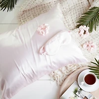 Pink Satin 5-pc. Sleep Accessory Set