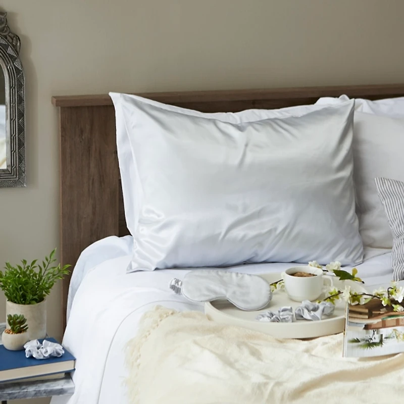 Gray Satin 5-pc. Sleep Accessory Set