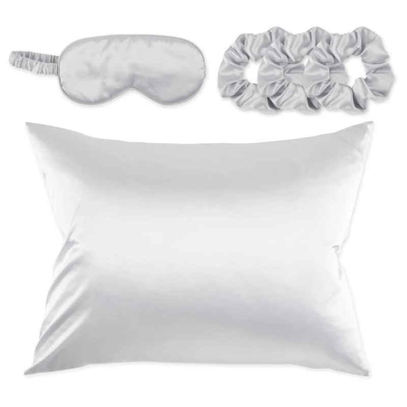 Gray Satin 5-pc. Sleep Accessory Set