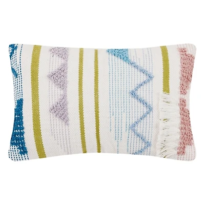 Colorful Asymmetrical Stripe Lumbar Pillow