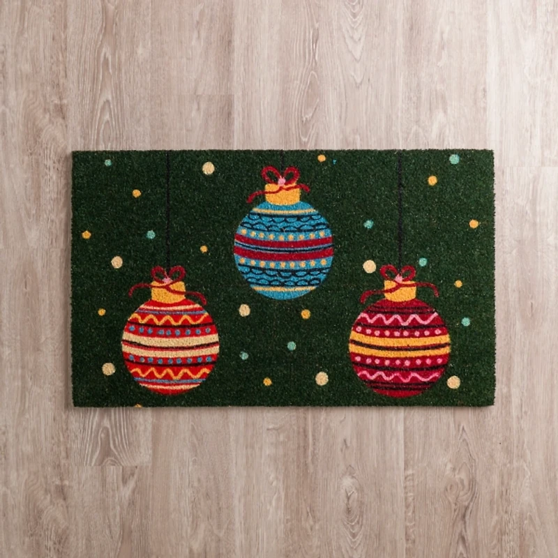 Christmas Tree Ornaments Coir Doormat