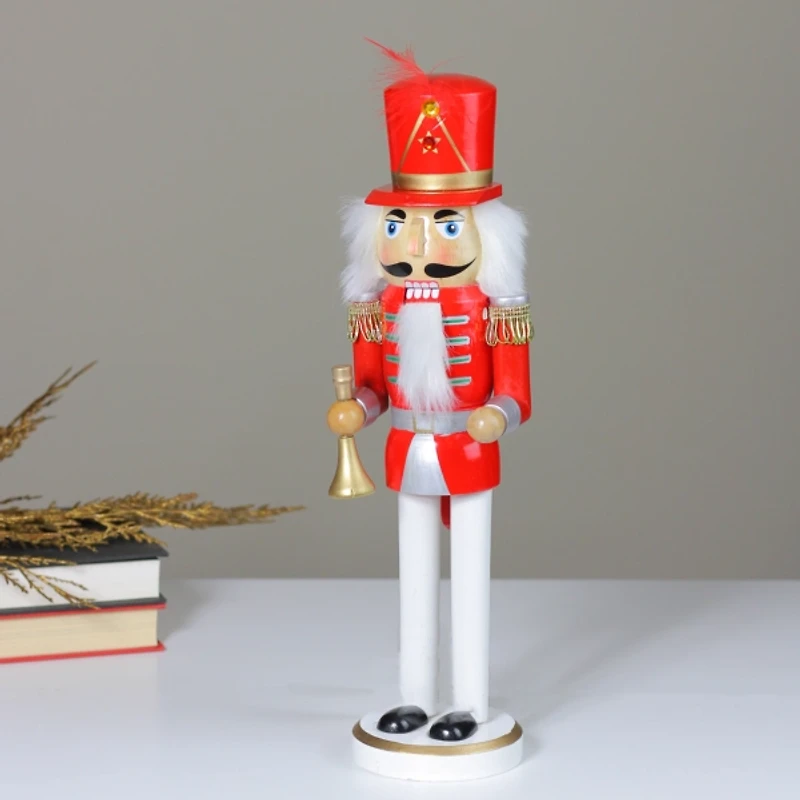 and White Wooden Nutcracker