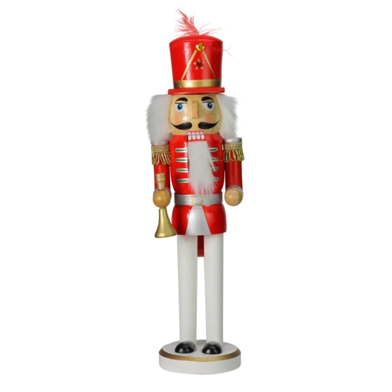 and White Wooden Nutcracker